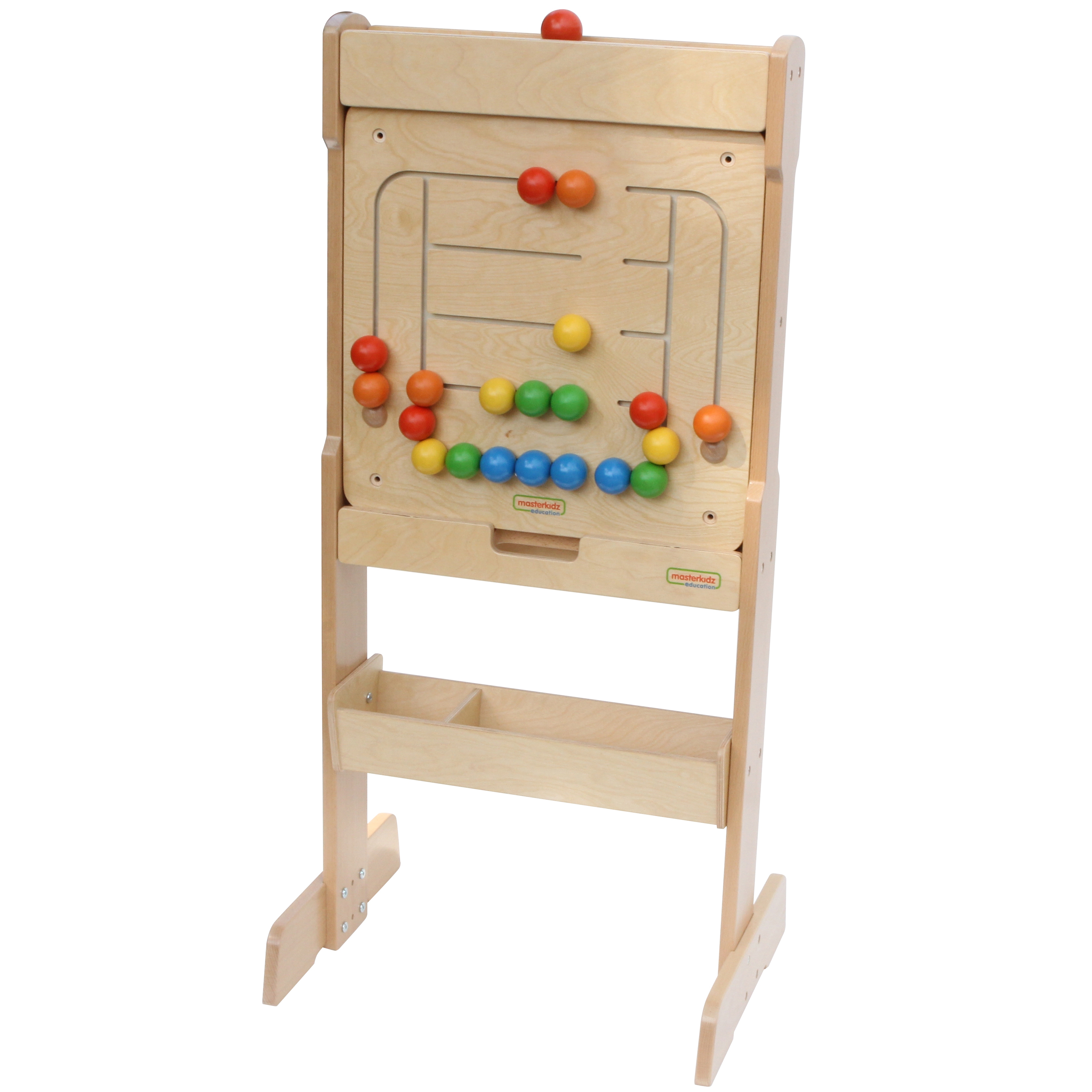 Tablica ścienna edukacyjna labirynt koraliki montessori