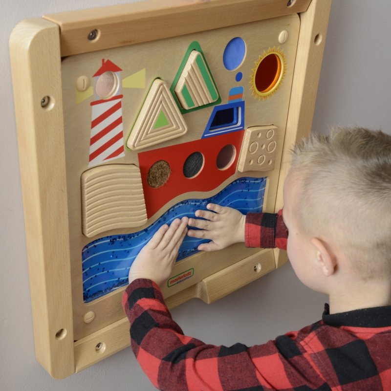 MASTERKIDZ Tablica Edukacyjna Sensoryczna Żeglowanie Ocean Montessori