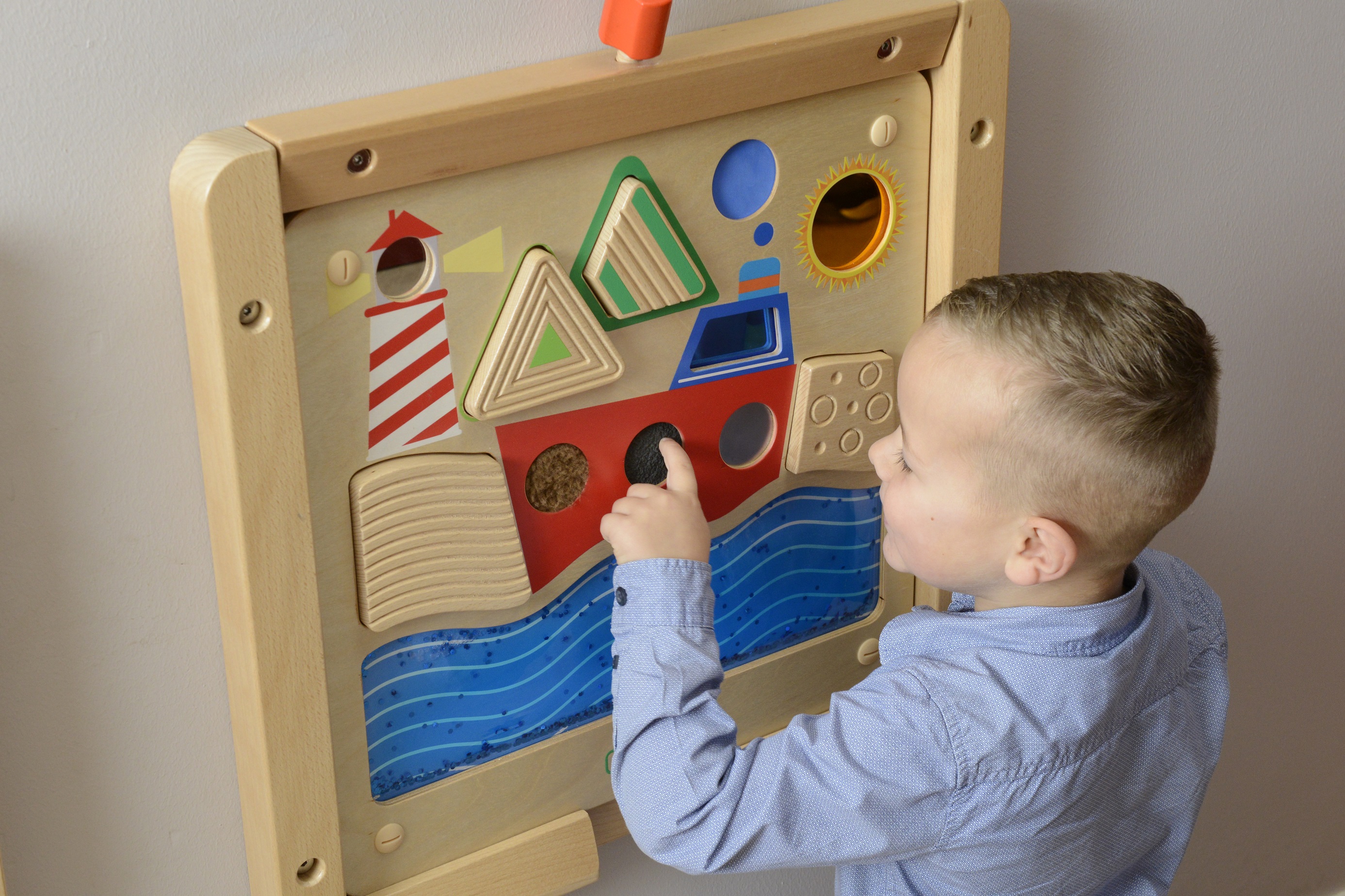 Tablica edukacyjna sensoryczna żeglowanie ocean montessori