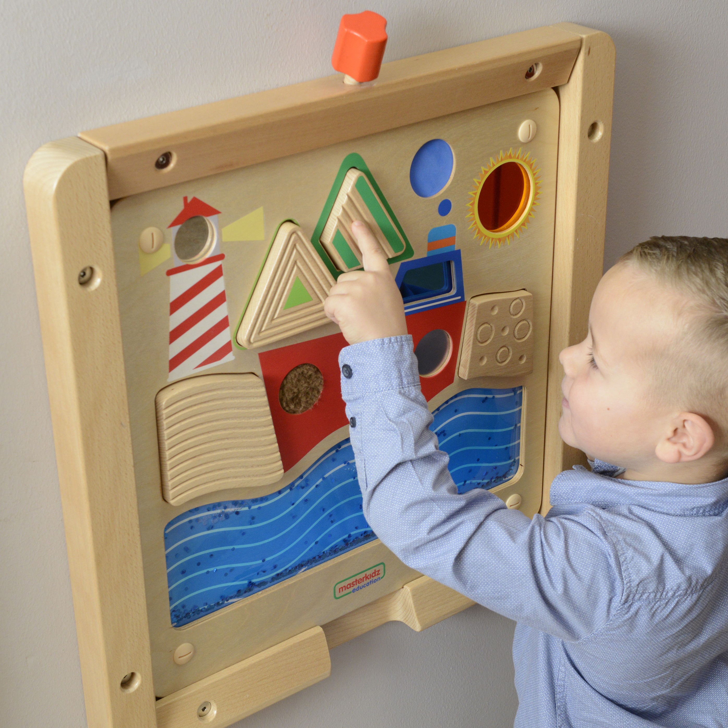 Tablica edukacyjna sensoryczna żeglowanie ocean montessori