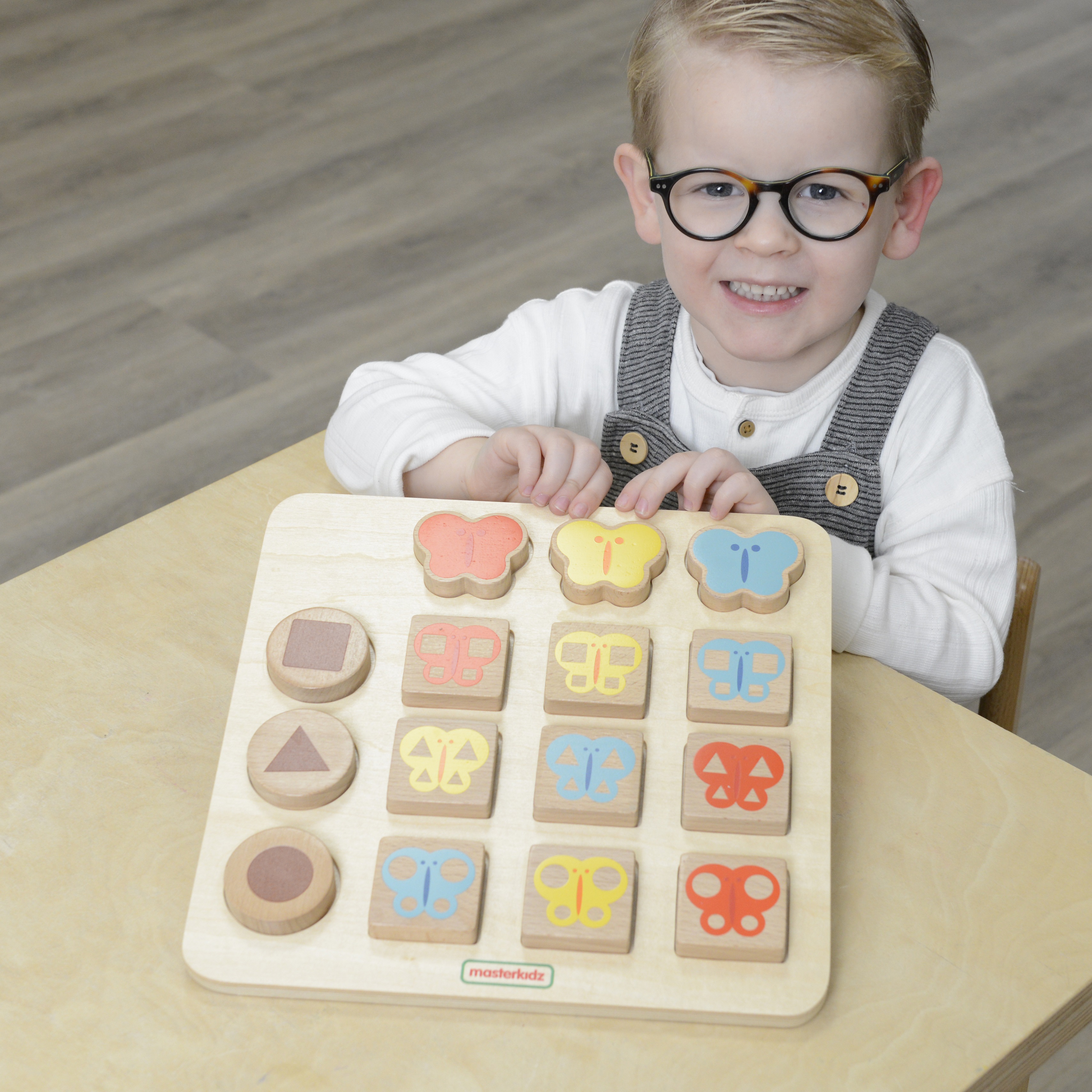 Układanka dopasowanie kolorów i wzorów montessori