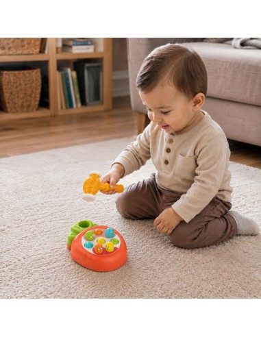 WOOPIE BABY Plak kurmį – lavinamasis žaidimas vaikučiams su plaktuku
