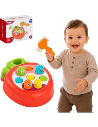 WOOPIE BABY Plak kurmį – lavinamasis žaidimas vaikučiams su plaktuku
