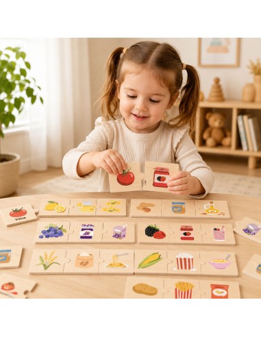 VIGA Puzzle Set – Discover Nature and Food in Play