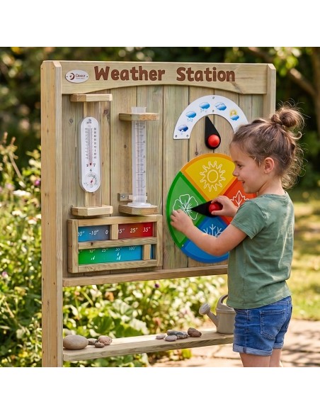 2-in-1 CLASSIC WORLD Manipulative Chalk Board - Time and Weather