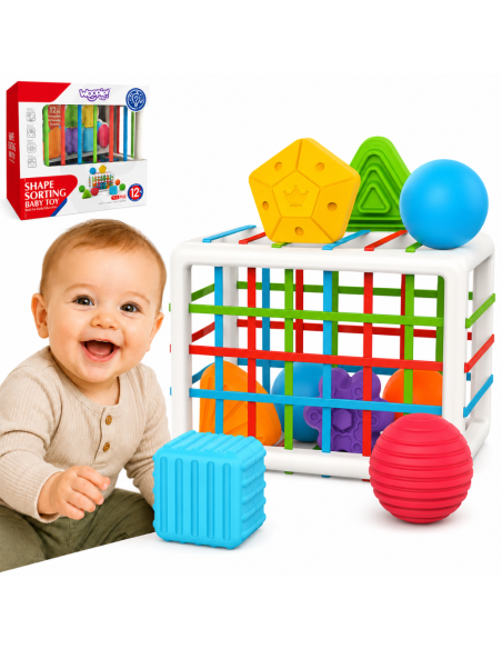 WOOPIE BABY Flexible Sensory Cube Sorter 13 pcs.