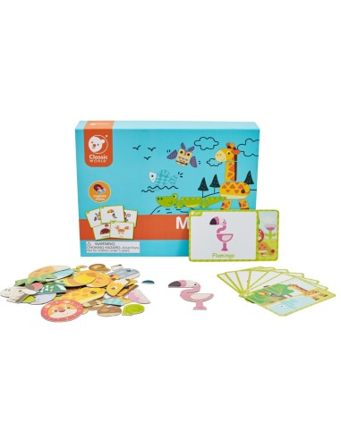Animal Magnetic Puzzle 60 Pieces - CLASSIC WORLD