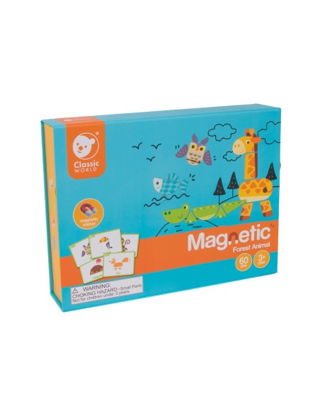 Magnetpuzzle Tiere 60-tlg. – CLASSIC WORLD