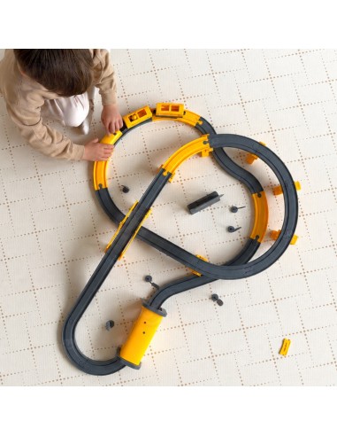 WOOPIE DIY Schienenset Track Engineering Train 92-tlg