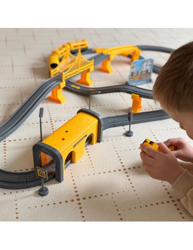 WOOPIE DIY Schienenset Track Engineering Train 92-tlg