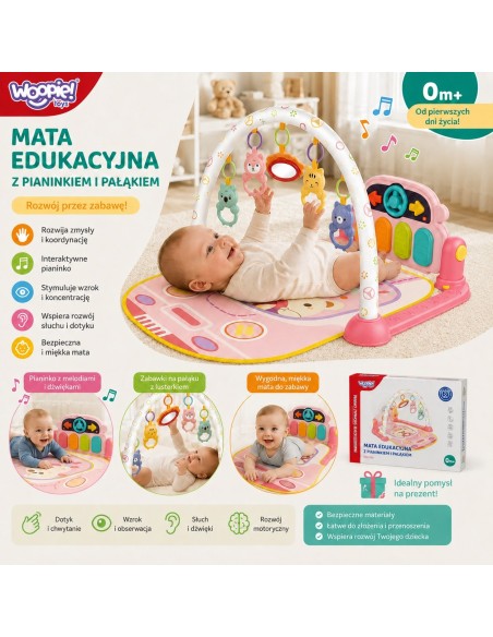 WOOPIE 3-in-1 Play Mat with Piano for Babies | Interactive