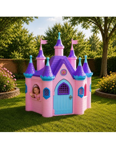 FEBER Didelis princesės rūmų kompleksas Super Palace – sodo namelis