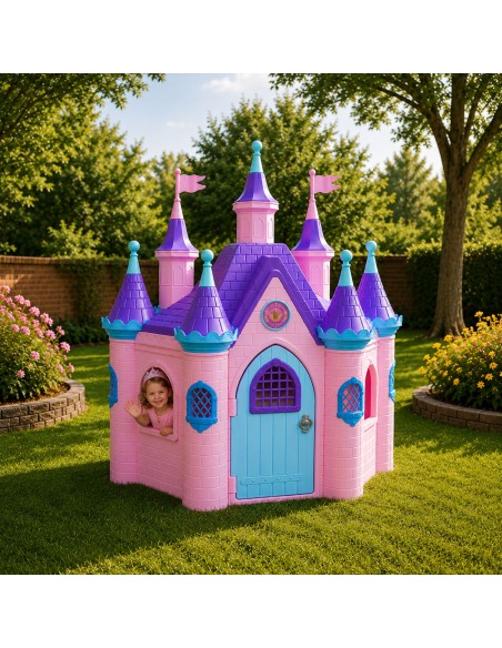 FEBER Didelis princesės rūmų kompleksas Super Palace – sodo namelis