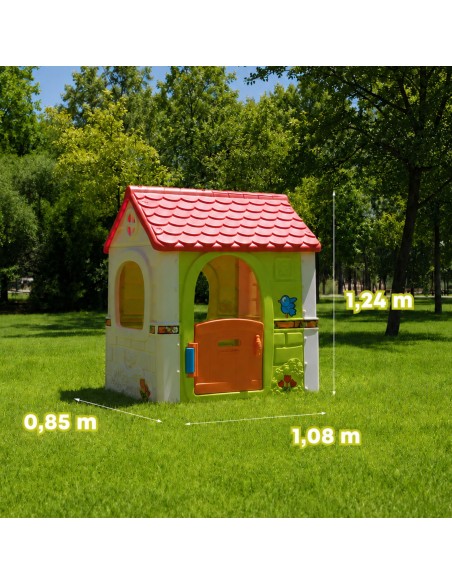 FEBER Gartenhaus Fantasy für Kinder mit Briefkasten