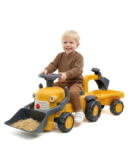 Komatsu Ride-on Tractor with Excavator and Trailer Eco Recycling