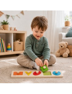 Holz-Geometrie-Puzzle Formsortierer Classic World-Puzzle 2