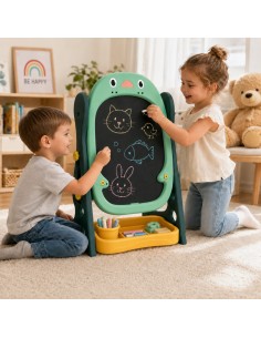 WOOPIE Dvipusė magnetinė lenta – piešimas ir mokymasis 56 el. 2