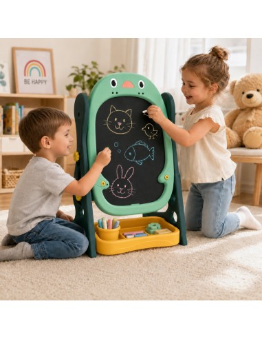 WOOPIE Dvipusė magnetinė lenta – piešimas ir mokymasis 56 el.