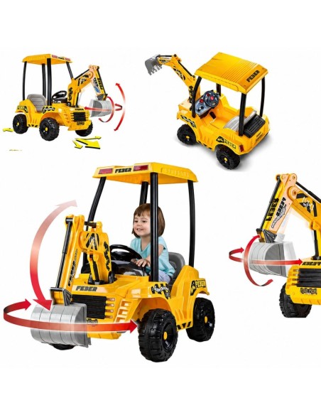 „Super Digger 12V“ elektrinis ekskavatorius Feber – naujas LT akumuliatorius