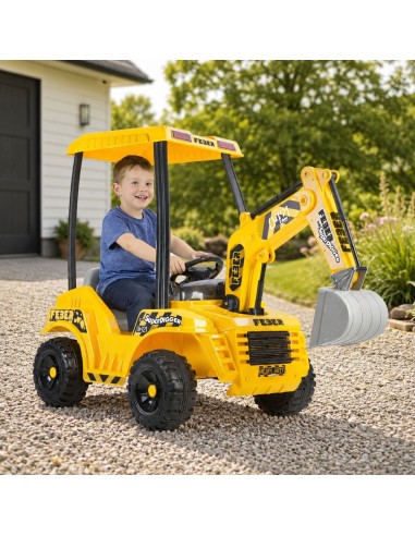 „Super Digger 12V“ elektrinis ekskavatorius Feber – naujas LT akumuliatorius