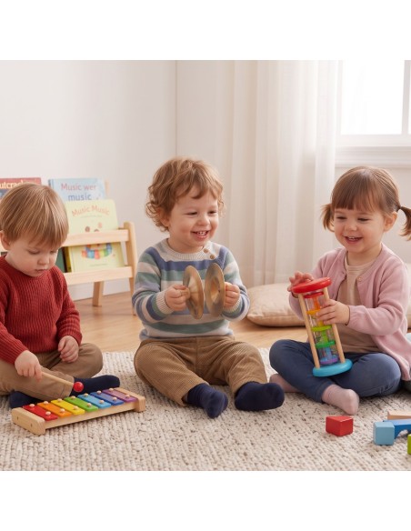 CLASSIC WORLD Edu Muzikinės lėkštutės vaikams, 2 vnt., 9 cm