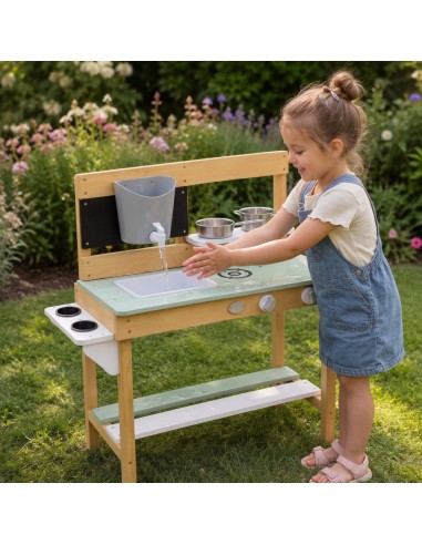 AXI Große Holz-Küche – Spiel, Wasser und Sand für Kinder