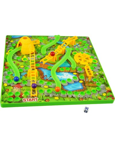 Brettspiel Leitern und Schlangen 3D WOOPIE - Familienspiel