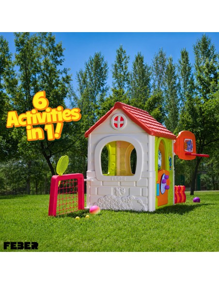 FEBER 6-in-1 Activity House - a multifunctional game house