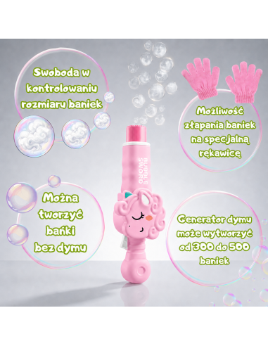 WOOPIE Unicorn Smoke Bubble Machine - Magical Fun