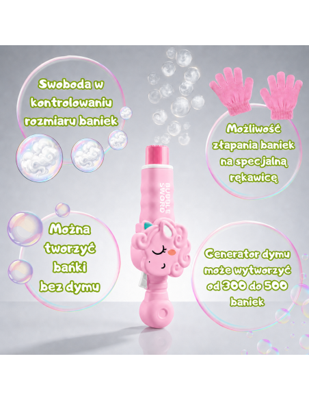 WOOPIE Unicorn Smoke Bubble Machine - Magical Fun