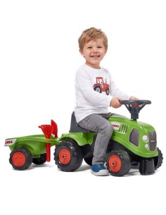 FALK Traktorek Baby Claas Zielony z Przyczepką dla Dzieci 1+
