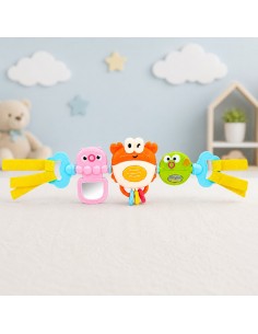 WOOPIE Sensorik-Panel für den Kinderwagen, spielend, Krabbe, Spiegel 6m+ 2