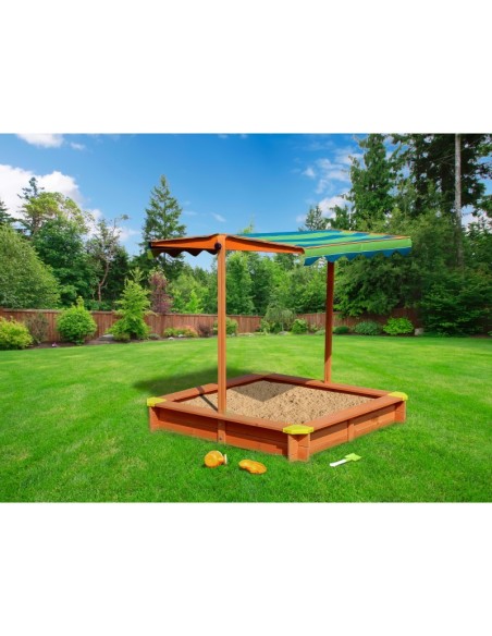 Lily Sandpit AXI wooden sandbox with roof - perfect fun!