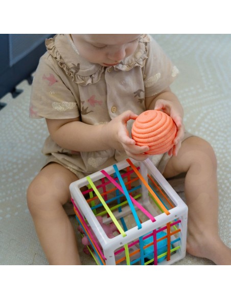 Elastyczna kostka sensoryczna sorter edukacyjny dla dzieci 3+ - WOOPIE