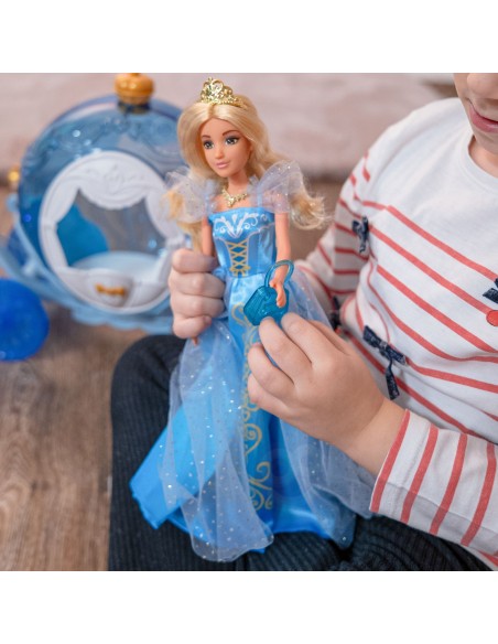 Ledo princesės lėlė vežimėlis su šviesomis WOOPIE - Magiška karieta