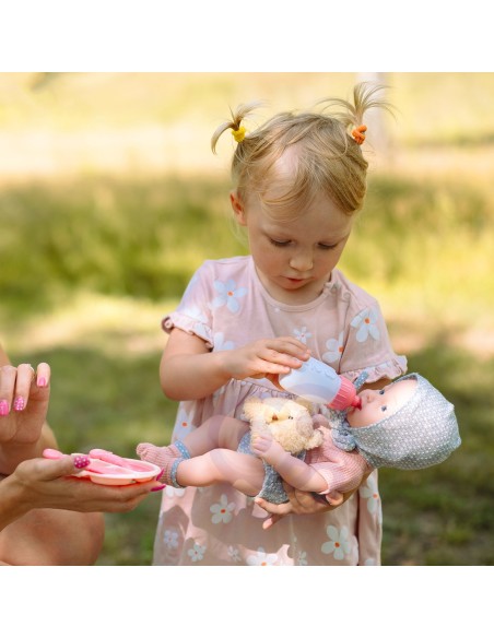 WOOPIE ROYAL Lėlė-Kūdikis 36 cm su meškiuku ir maitinimo priedais