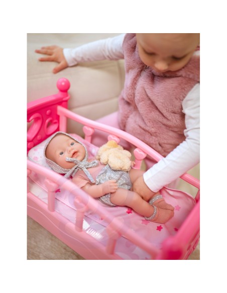 WOOPIE ROYAL Lėlė-Kūdikis 36 cm su meškiuku ir maitinimo priedais