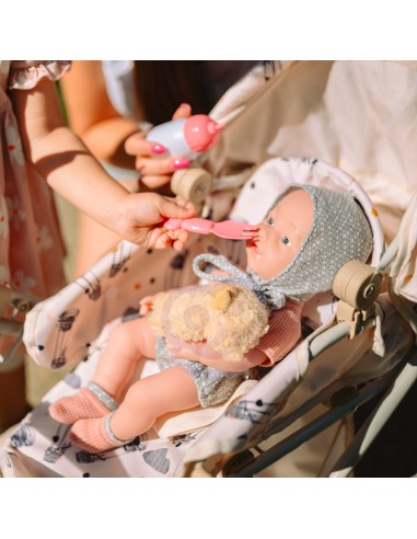 WOOPIE ROYAL Lėlė-Kūdikis 36 cm su meškiuku ir maitinimo priedais