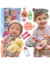 WOOPIE ROYAL Lėlė-Kūdikis 36 cm su meškiuku ir maitinimo priedais