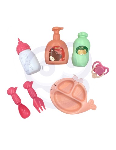 WOOPIE ROYAL Lėlė-Kūdikis 36 cm su meškiuku ir maitinimo priedais