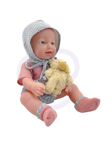 WOOPIE ROYAL Lėlė-Kūdikis 36 cm su meškiuku ir maitinimo priedais