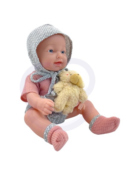 WOOPIE ROYAL Lėlė-Kūdikis 36 cm su meškiuku ir maitinimo priedais