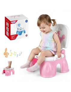 WOOPIE BABY Musikalisches Töpfchen 3in1 - Sitzgelegenheit und Stufe für Kinder