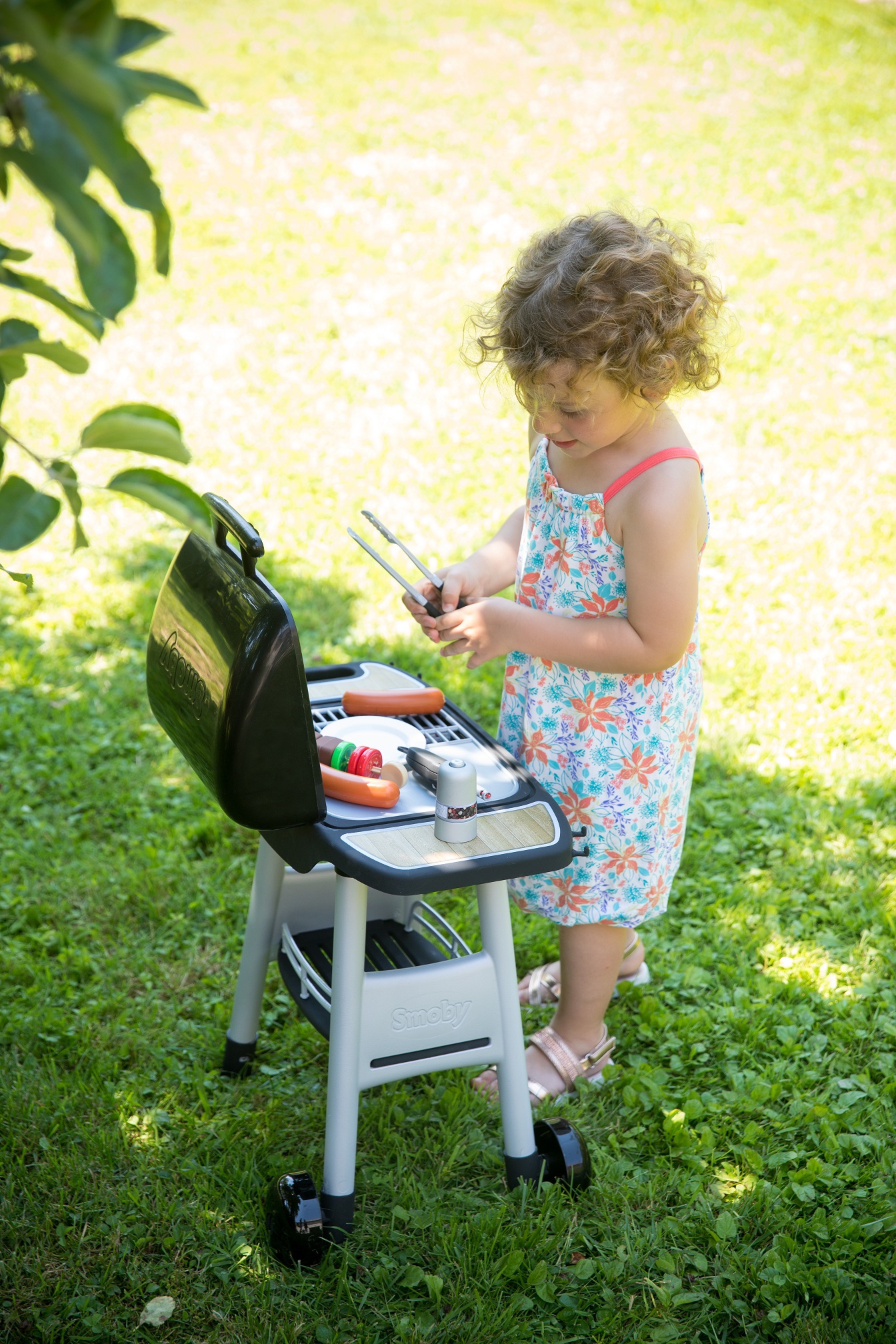 Grill ogrodowy dla dzieci barbecue 18 akcesoriów