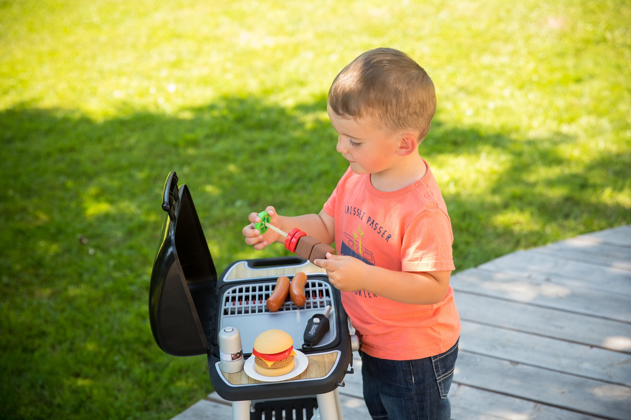 Grill ogrodowy dla dzieci barbecue 18 akcesoriów