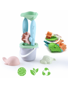 WOOPIE GREEN 4-Piece Set with Bucket and Reel Organic