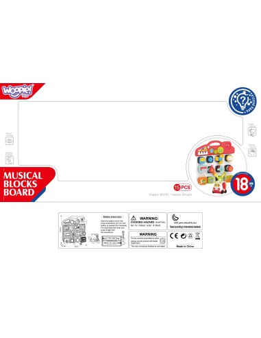 WOOPIE BABY Montessori-Tasttafel Farbiger Aktivitäts-Panel