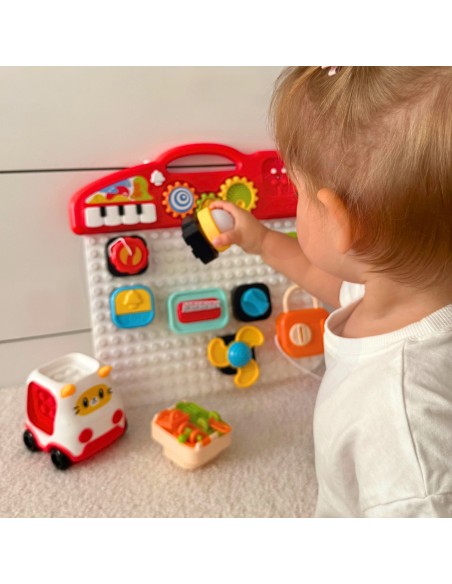 WOOPIE BABY Montessori Tablica Manipulacyjna Kolorowy Panel Aktywności
