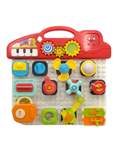 WOOPIE BABY Montessori Tablica Manipulacyjna Kolorowy Panel Aktywności