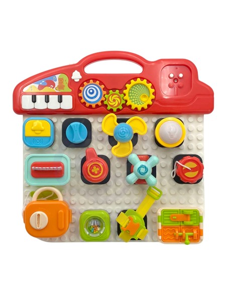 WOOPIE BABY Montessori Tablica Manipulacyjna Kolorowy Panel Aktywności